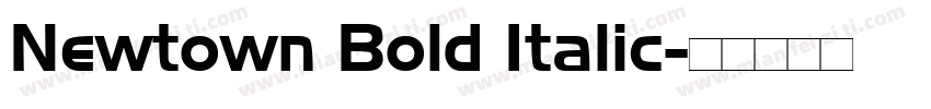 Newtown Bold Italic字体转换
